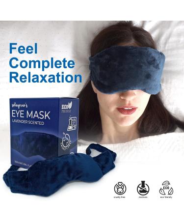 Solayman's Lavender Flaxseed Warm Eye Compress - Microwavable Mask for Dry Eyes, Headache & Migraine Relief - Aromatherapy Gift for Relaxation - Buy Online on GoSupps.com