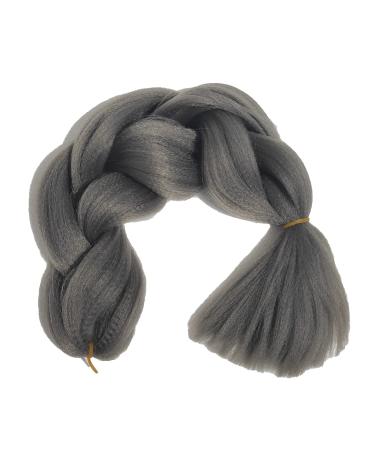 Braids Extensions - Hair for Braiding in Dark Grey - Xpression Hair for Braids - Hair Extensions for Everyone (Dark Smoky - Dark Grey)