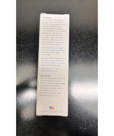 Retinol Serum for Face with Hyaluronic Acid Hydrating Face Serum Targets Wrinkles Dark Spots & Acne Anti Aging Facial Serum Skin Care Products for Men & Face Serum for Women by YEOUTH - Buy Online on GoSupps.com