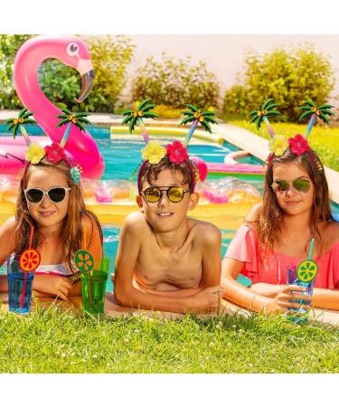 Palm Tree & Pineapple Hawaiian Head Bopper Set for Kids & Women - Summer Party Costume Accessory - Buy Online on GoSupps.com