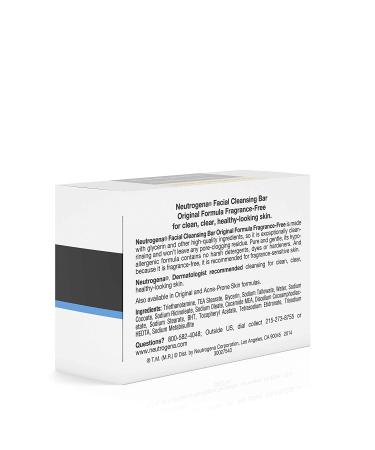 Neutrogena Facial Cleansing Bar 3.5 oz - Deep Clean & Hydrate Skin - Buy Online on GoSupps.com