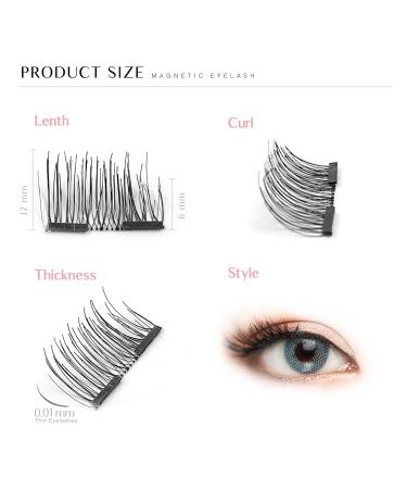Shop Dual Magnetic Eyelashes | 3D Reusable No Glue Ultra Thin for Natural Look - Buy Online on GoSupps.com