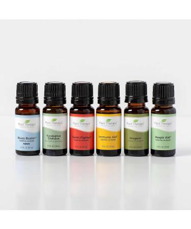 Shop Plant Therapy Wellness Essential Oil Gift Set - 6 Popular Blends for Immunity & Relaxation | International Shipping Available - Buy Online on GoSupps.com