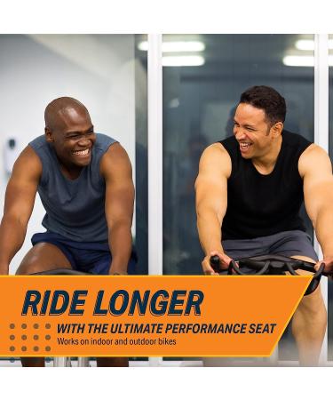 Bikeroo Memory Foam Bike Seat - Comfortable Saddle for Men and Women - Compatible with Peloton, Stationary, Mountain, Road, & Exercise Bikes - Sport Foam Cushion for Enhanced Comfort - Buy Online on GoSupps.com