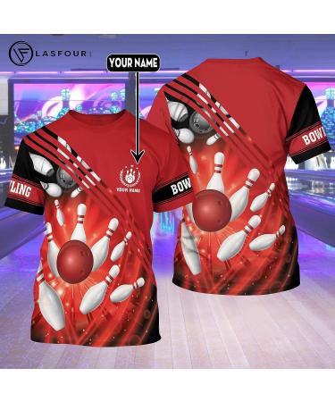 LASFOUR Custom 3D Bowling Shirts for Men & Women - Personalized Funny Team Shirts - Buy Online on GoSupps.com