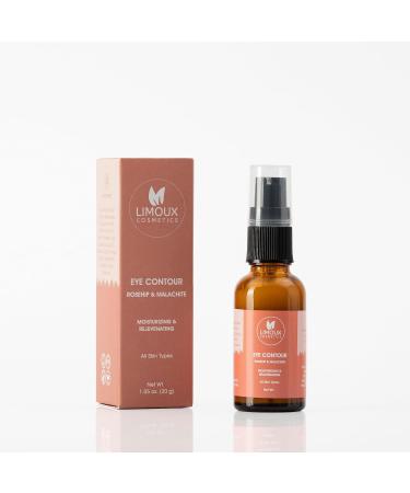 Eye Contour Cream - Anti-Aging Brightening & Moisturizing - Malachite & Rosehip - Paraben Free Vegan - 1 oz - Buy Online on GoSupps.com