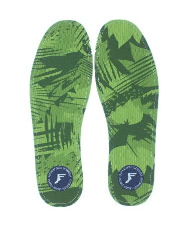 Footprint Orthotic Insoles Ultra Low Profile KF Green Camo Custom Orthotics Insoles - 7/7.5