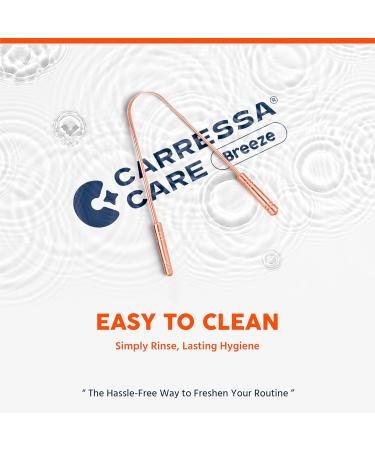 Buy Tongue Scraper with Travel Case - 100% Pure Copper Tongue Cleaner for Fresh Breath & Daily Oral Hygiene - Single Pack for Adults - Buy Online on GoSupps.com
