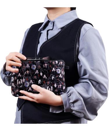 Adorable Wednesday Addams Makeup Bag for Women - Roomy & Portable Cosmetic Pouch for Camp, Vacation & Travel - Perfect Gift for Girls (Moon) - Buy Online on GoSupps.com