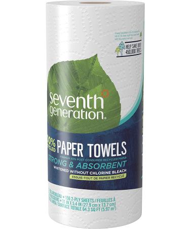 Seventh Generation 100% Recycled Paper Towels, 2-Ply, 24 Rolls - Eco-Friendly & Sustainable - Buy Online on GoSupps.com