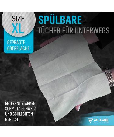 Moist Toilet Paper - 120 Biodegradable Wet Wipes | Alcohol-Free & Aloe Vera Enriched | Flushable 15x20cm - Buy Online on GoSupps.com