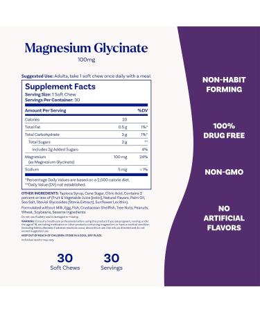 Natrol Magnesium Glycinate Supplements 100mg Cherry Lemon Soft Chews for Healthy Sleep and Body Magnesium Glycinate 100mg Up to a 30 Day Supply Cherry 30 Count (Pack of 1) - Buy Online on GoSupps.com