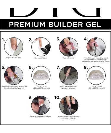Didier Lab - Premium Blue Solid Builder Gel for Nails - Hard Gel Builder for Extension - Nail Strengthener - LED UV Builder Gel for Nails - Split Nail Repair - Nail Hardener Gel 15 ml 15 ml (Pack of 1) Blue - Buy Online on GoSupps.com