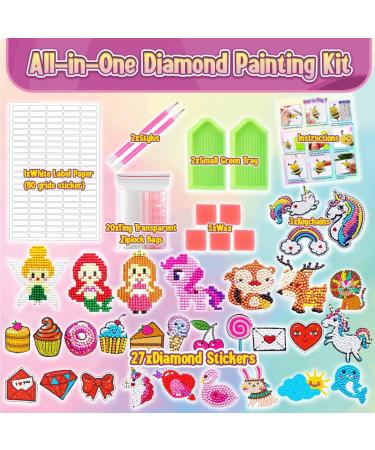 Innofans Diamond Painting Stickers Kit for Kids - 27 Water Bottle Stickers & 3 Keychains - Kids Crafts Ages 4-12 - Gem Art Stickers - Buy Online on GoSupps.com