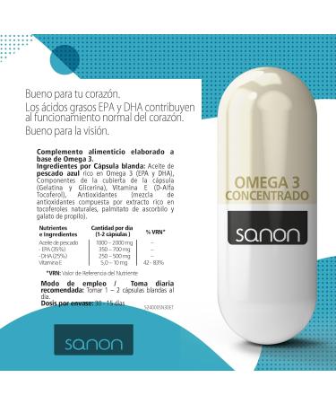 SANON omega 3 concentrated 30 capsules of 1418.9 mg - Buy Online on GoSupps.com