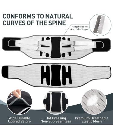 Adjustable Back Brace for Men & Women - Lumbar Support Belt for Lower Back Pain Relief Sciatica & Heavy Lifting | Comfortable Durable & Ideal for Rehabilitation - Buy Online on GoSupps.com