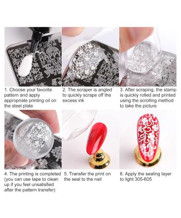 Hislaves 1 Nail Plate - DIY Steel Nail Stamping Set for Perfect Nail Art | International Shipping Available - Buy Online on GoSupps.com