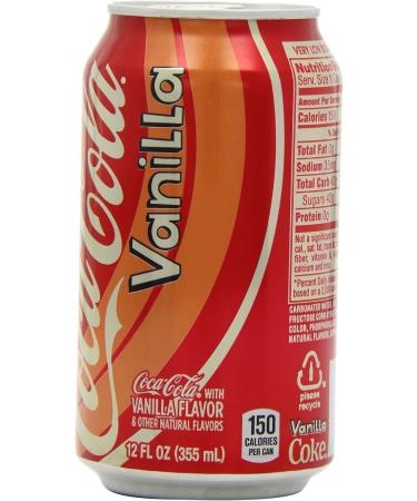 Coca Cola Vanilla Flavoured Drink 355 ml (Pack of 12) - Buy Online on GoSupps.com