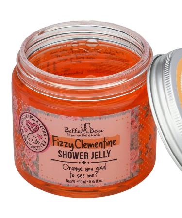 Bella & Bear Fizzy Clementine Shower Jelly - Vegan/Cruelty-Free - Teen Girl Gift - 6.7oz - Buy Online on GoSupps.com