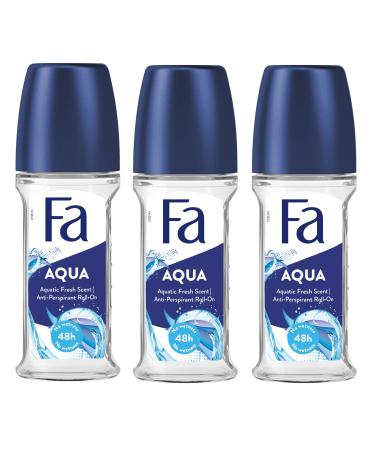 Fa Deodorant 1.7 oz. Roll-On Aqua (3-Pack)
