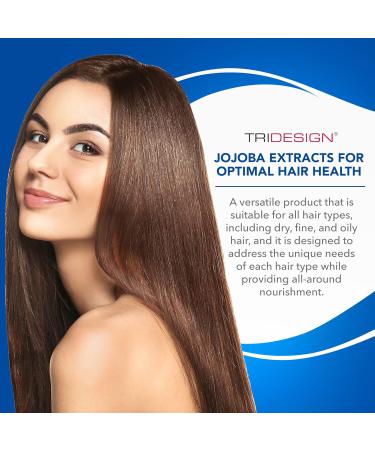 TRI Design Moisturizing Shampoo - Anti-Thinning & Thickening Formula with Jojoba Panthenol & Collagen for Dry Fine & Oily Hair - 32 oz | International Shipping - Buy Online on GoSupps.com