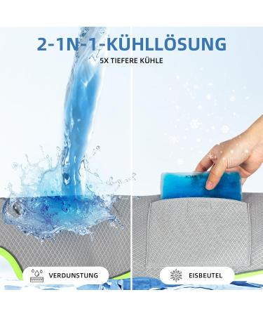 Buy Cool Dog Vest - Reflective & Breathable Cooling Jacket with Ice Bags for Large & Medium Dogs - Summer Protection - Buy Online on GoSupps.com