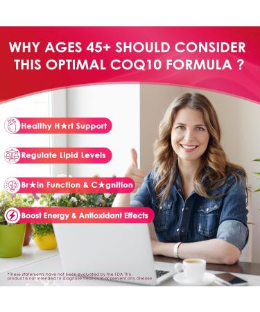 Buy CoQ10 Gummies 100mg & 200mg - Sugar-Free with Ashwagandha Magnesium B6 D3 Methyl B12 & B9 Energy & Heart Support Supplements for Adults - 60 Count - Buy Online on GoSupps.com