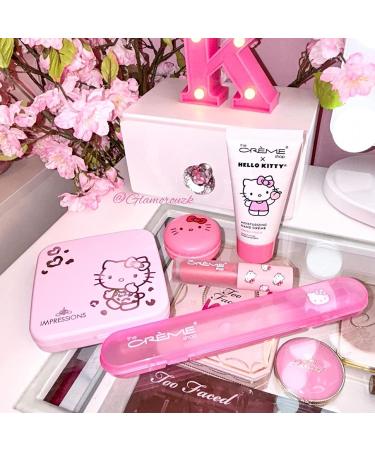 Hello Kitty Supercute Compact Mirror with Touch Sensor Switch - Lighted Makeup Mirror with LED Lights and 2X Magnifying Mirror Top (Pink) - Buy Online on GoSupps.com