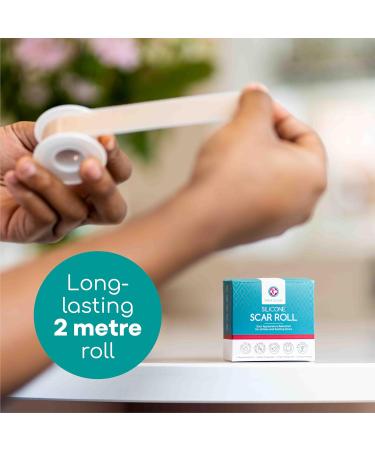Medi Grade Silicone Scar Sheets - 80" Reusable Scar Tape for C-Section Keloid Burn & Acne Scars - Includes Hygienic Storage Case - Buy Online on GoSupps.com