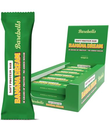 Barebells Protein Bars | 16g protein low carb chocolate bars | after workout low calorie snacks 12 x 55g (Soft Bars Banana Dream) - Buy Online on GoSupps.com