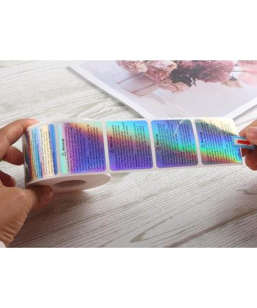 MILIVIXAY 600pc Wax Melt Warning Labels | Candle Stickers for Clamshell | 1.8 x 1.5 inches Rainbow - Buy Online on GoSupps.com