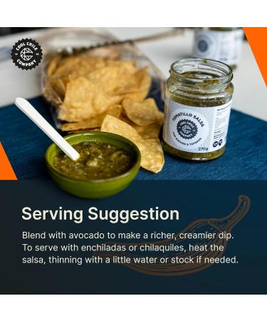 Cool Chile Tomatillo Salsa 260 g Nacho Dip Mexican Sauce - Buy Online on GoSupps.com