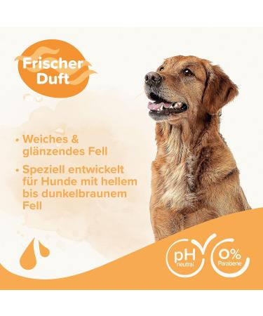 Beaphar Brown Fur Shampoo - Natural Color Support Skin-Friendly Formula with Manuka Honey & Aloe Vera - 250 ml pH-Neutral Paraben & Silicone Free - Buy Online on GoSupps.com