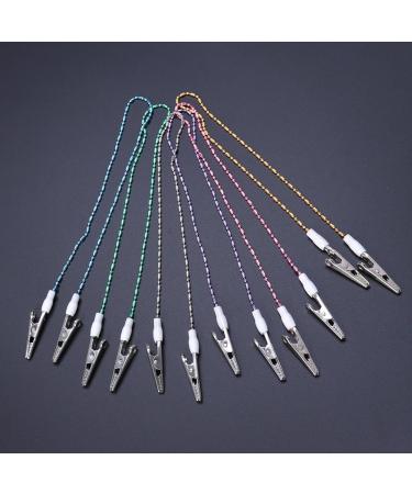 Buy Healifty Napkin Chain with Clips - 6 Flexible Bib Holders (Random Color) for Easy Dining & Dental Use - International Shipping Available - Buy Online on GoSupps.com