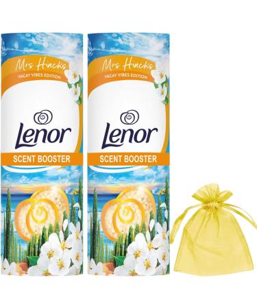 Lenor In-Wash Scent Booster Orange Blossom & Coastal Cypress 176g Crisp notes of Coastal Cypress and Orange Blossom transport you to the Mediterranean coast 2pack 1 Organza bag
