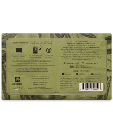 Grab Green Stoneworks Dryer Sheets - Cruelty-Free Plant-Based Fabric Softener Olive Leaf Scent 80 Sheets - Reduces Static Cling & Wrinkles - Buy Online on GoSupps.com