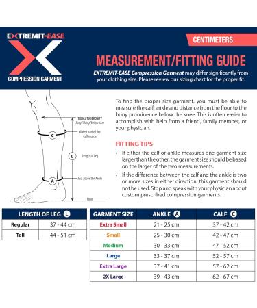 Extremite Tease Compression Bandage for Lower Legs | 30-50 mmHg Size M | Ideal for Lymphedema Venous Insufficiency & Post-Op Edema - Black - Buy Online on GoSupps.com