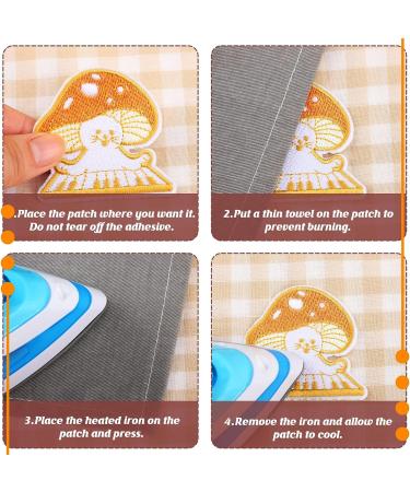Mushroom Patch Iron-Ons - 48 Pcs Mini Nature Stickers for Clothes, Hats, Shoes - DIY Embroidery Applique Sewing Patch (Mushroom Style) - Buy Online on GoSupps.com
