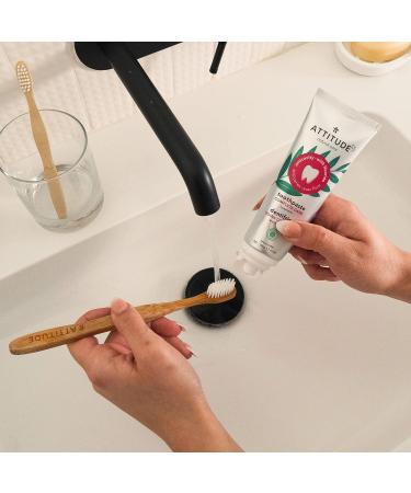 ATTITUDE Fluoride Toothpaste - Prevents Tooth Decay and Cavities - Vegan & Cruelty-Free - Sugar-Free - Spearmint - 4.2 Oz - Buy Online on GoSupps.com