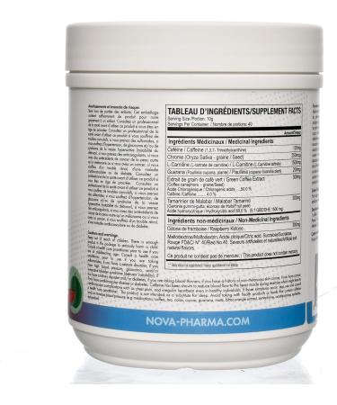 Nova Pharma Pre Workout Powder Watermelon - Garcinia Cambogia - L Carnitine Supplement - Chromium Supplement - 40 Servings (Watermelon) - Buy Online on GoSupps.com