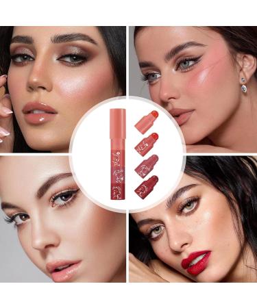  Hugsweet Hugsweet Matte Lipsticks Waterproof Lipstick Colored Lip Gloss - Women's Matte Lip Gloss Set Long-Lasting Matte Lip Polish Lipstick Set - Buy Online on GoSupps.com