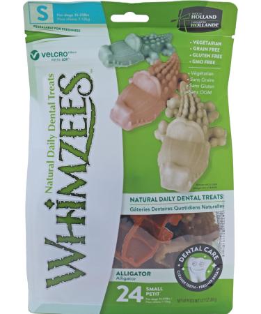 WHIMZEES By Wellness Alligator Natural and Grain-Free Dog Chews Dog Dental Sticks for Small Breeds 24 Pieces Size S - Buy Online on GoSupps.com