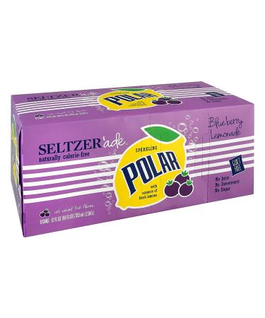 Polar Blueberry Lemonade Seltzer'ade 8pk - 12 fl oz Refreshing Beverage - Buy Online on GoSupps.com