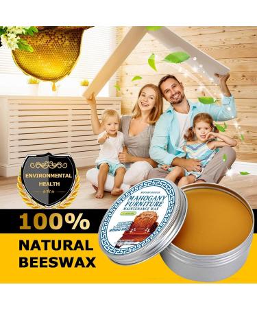 Beeswax Furniture Polish 7.05oz Multipurpose Natural Mahogany Wax | Furniture Waterproof & Repair Cleaner for Floors Cabinets to Protect and Care Frifer - Buy Online on GoSupps.com