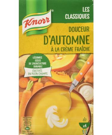 Knorr Les Classiques Liquid Soup Autumn Sweetness Cr me Fra che Made in France 1L