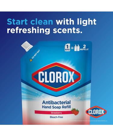 Clorox Liquid Hand Soap Refill 34 oz - Strawberry Scent | Soft on Hands Tough on Dirt | International Shipping Available - Buy Online on GoSupps.com