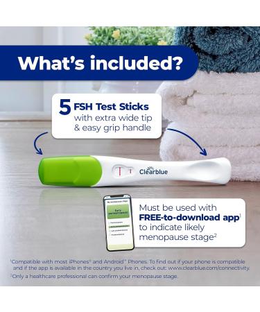 Clearblue Menopause Stage Indicator - 5 Ct | Accurate & Easy-to-Use for Women | International Shipping Available - Buy Online on GoSupps.com