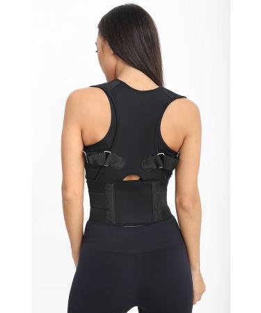 Adjustable Magnetic Posture Corrector Deluxe in Large Black Neoprene - Four Colors - Buy Online on GoSupps.com