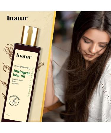 Bhringraj Hair Oil 200 ml - Natural Hair Growth & Strengthening | Organic & Herbal | International Shipping Available - Buy Online on GoSupps.com