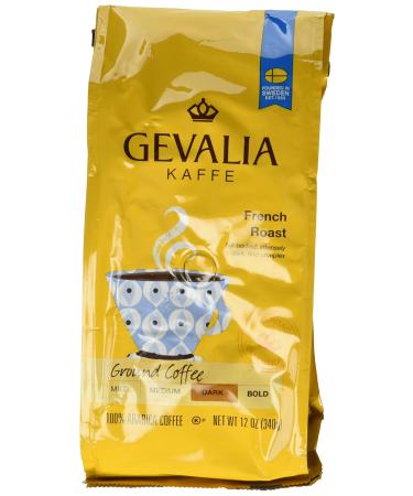 Gevalia Kaffe Ground Coffee French Roast 12oz Bag